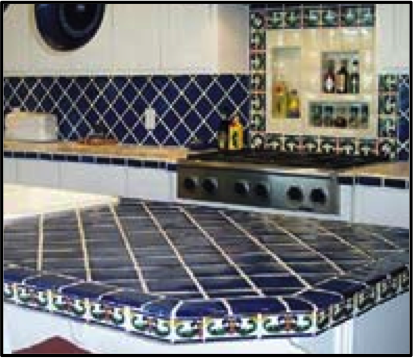 Mexican Kitchen Design on Ideas For Using Mexican Tile In Your Kitchen Or Bath Countertop