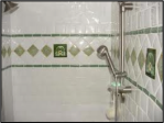 Decorative spanish tile Shower trim
