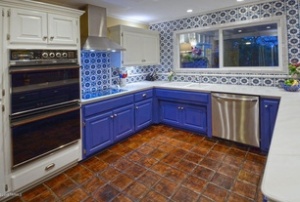 Mexican tile kitchen backsplash